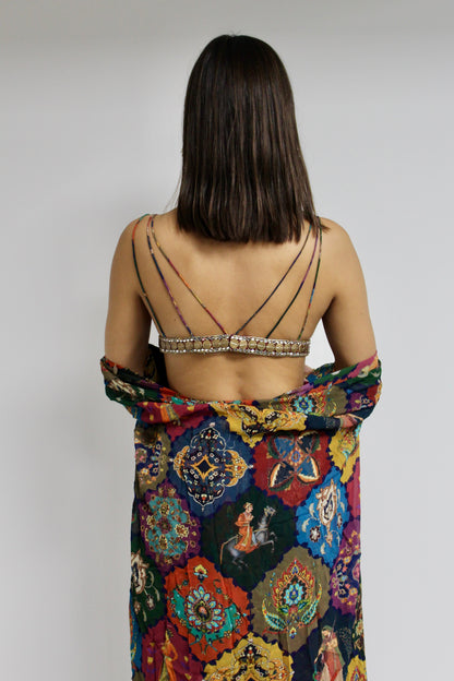 Multi-Colored Printed Lehenga Set